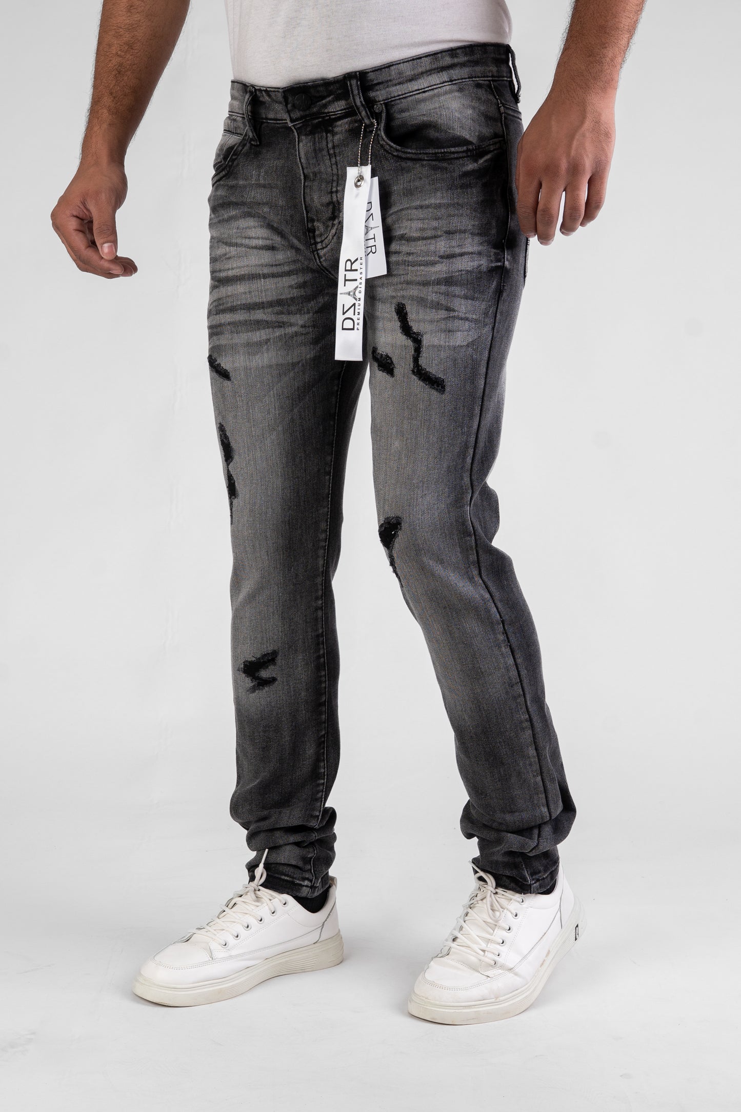 MENS CLASSIC ULTRA STRETCH DENIM - BLACK DZTR-457