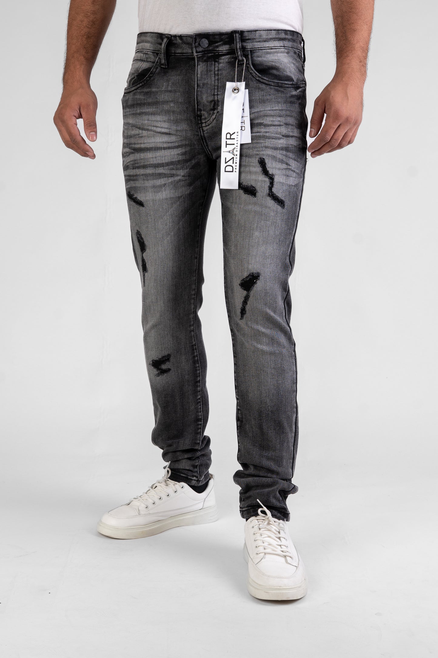 MENS CLASSIC ULTRA STRETCH DENIM - BLACK DZTR-457