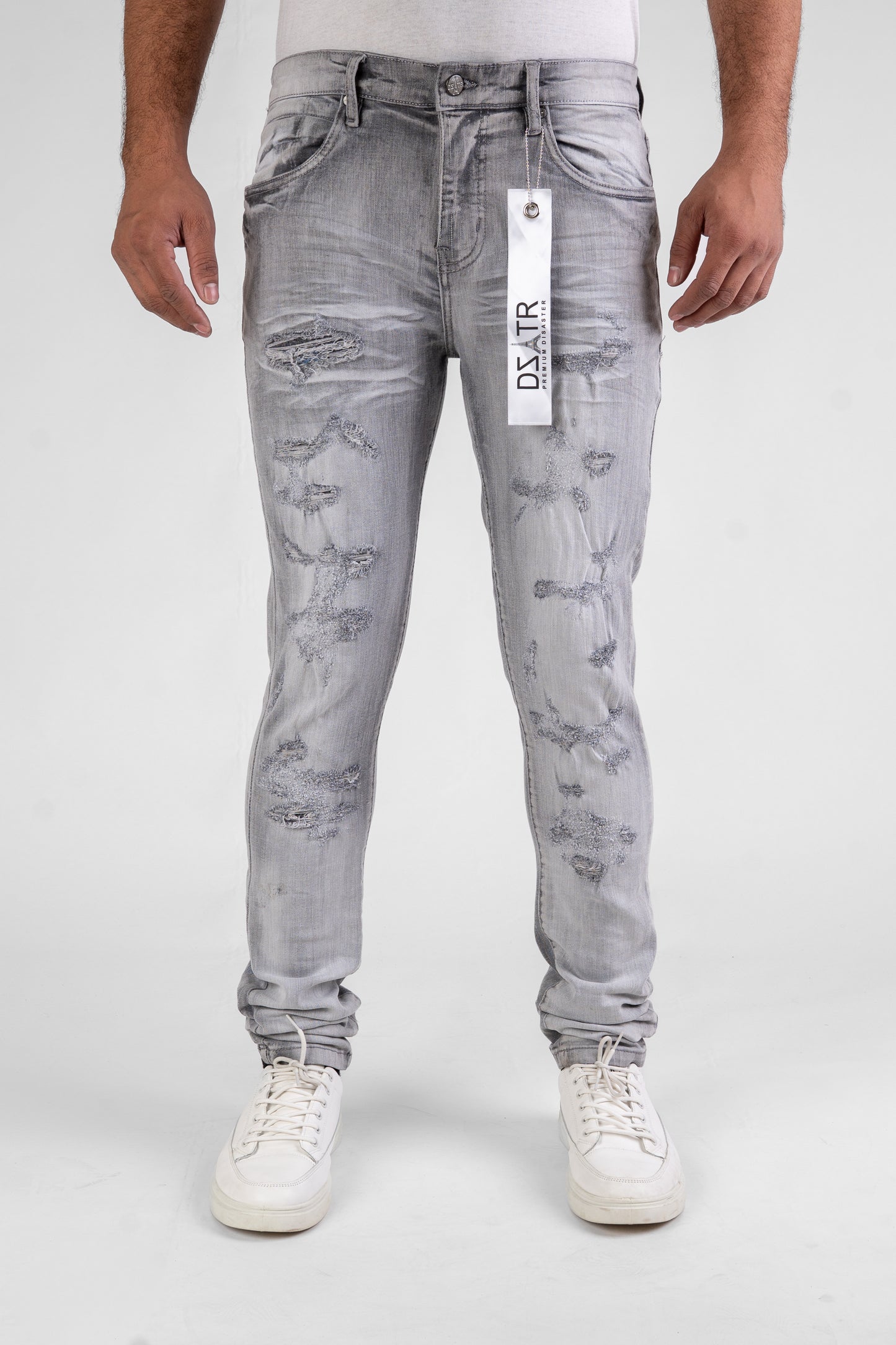 MENS CLASSIC ULTRA STRETCH DENIM - GREY DZTR -430
