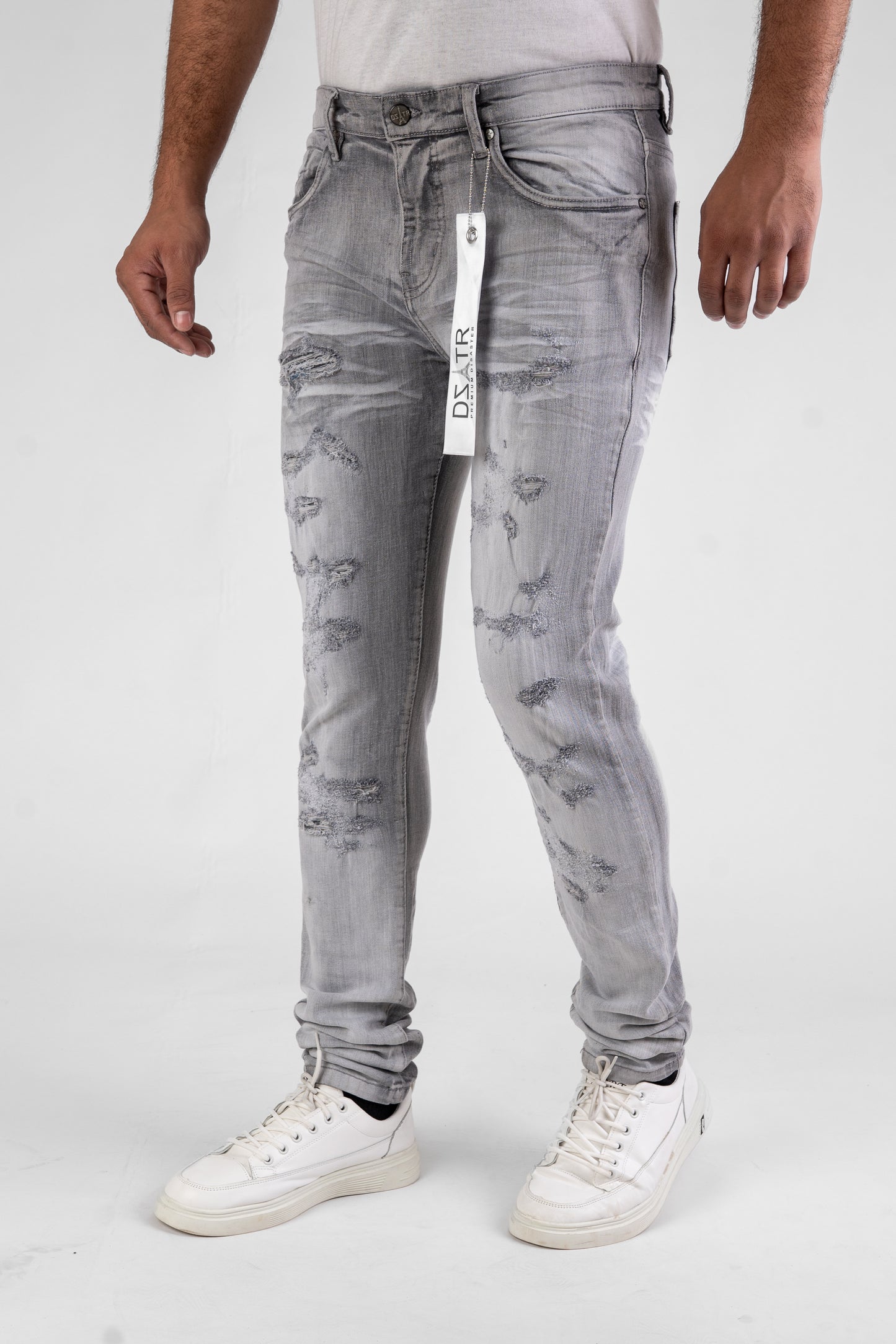 MENS CLASSIC ULTRA STRETCH DENIM - GREY DZTR -430