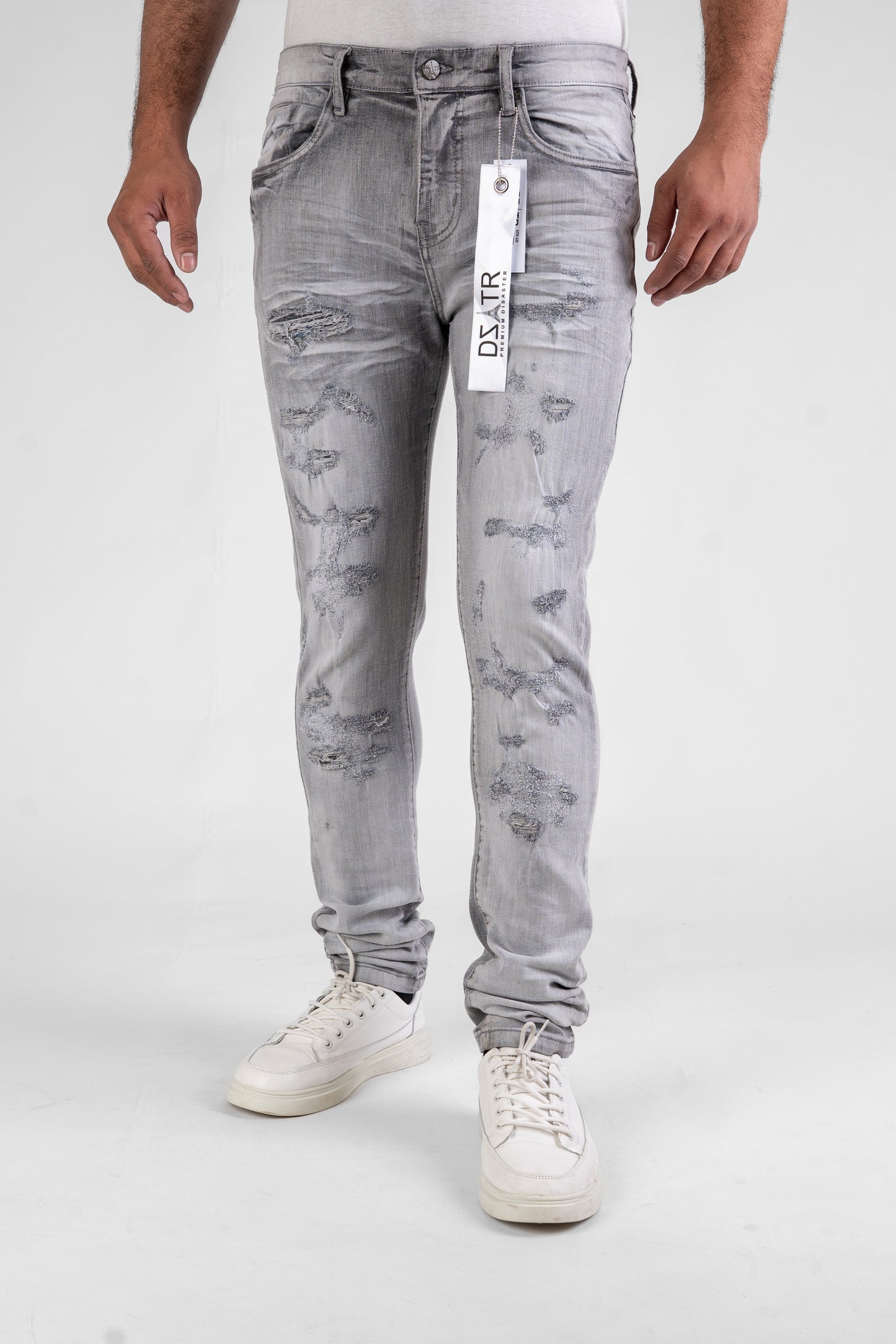 MENS CLASSIC ULTRA STRETCH DENIM - GREY DZTR -430