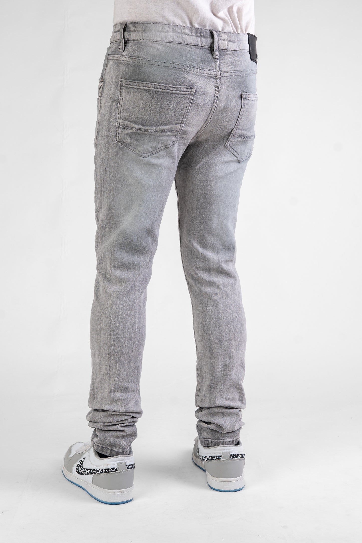 MENS CLASSIC ULTRA STRETCH DENIM - GREY DZTR-484