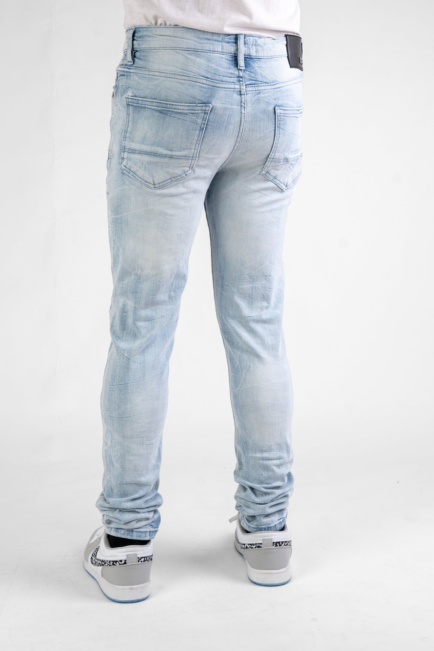 MENS CLASSIC ULTRA STRETCH DENIM - ICE BLUE -441