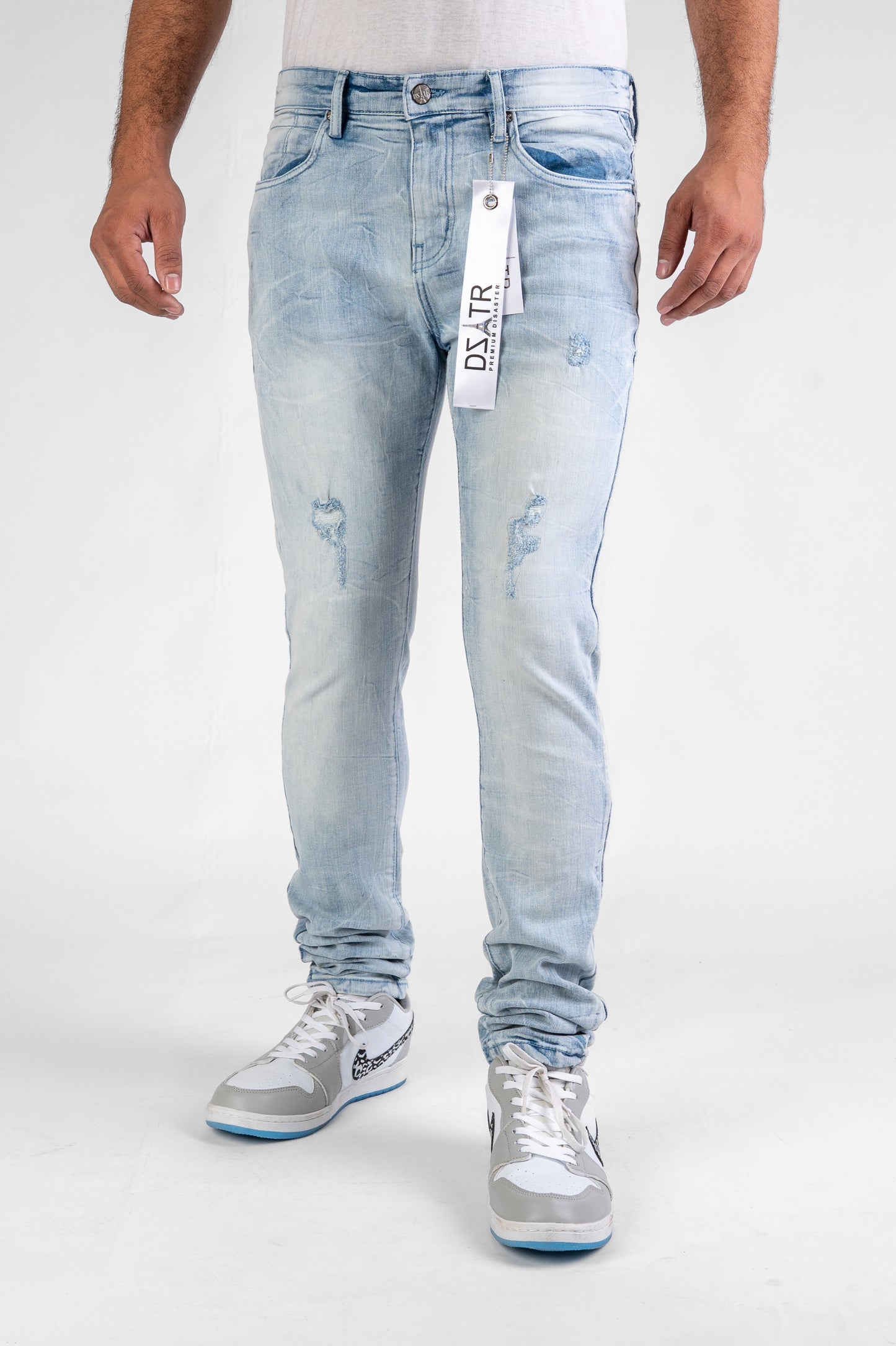 MENS CLASSIC ULTRA STRETCH DENIM - ICE BLUE -441