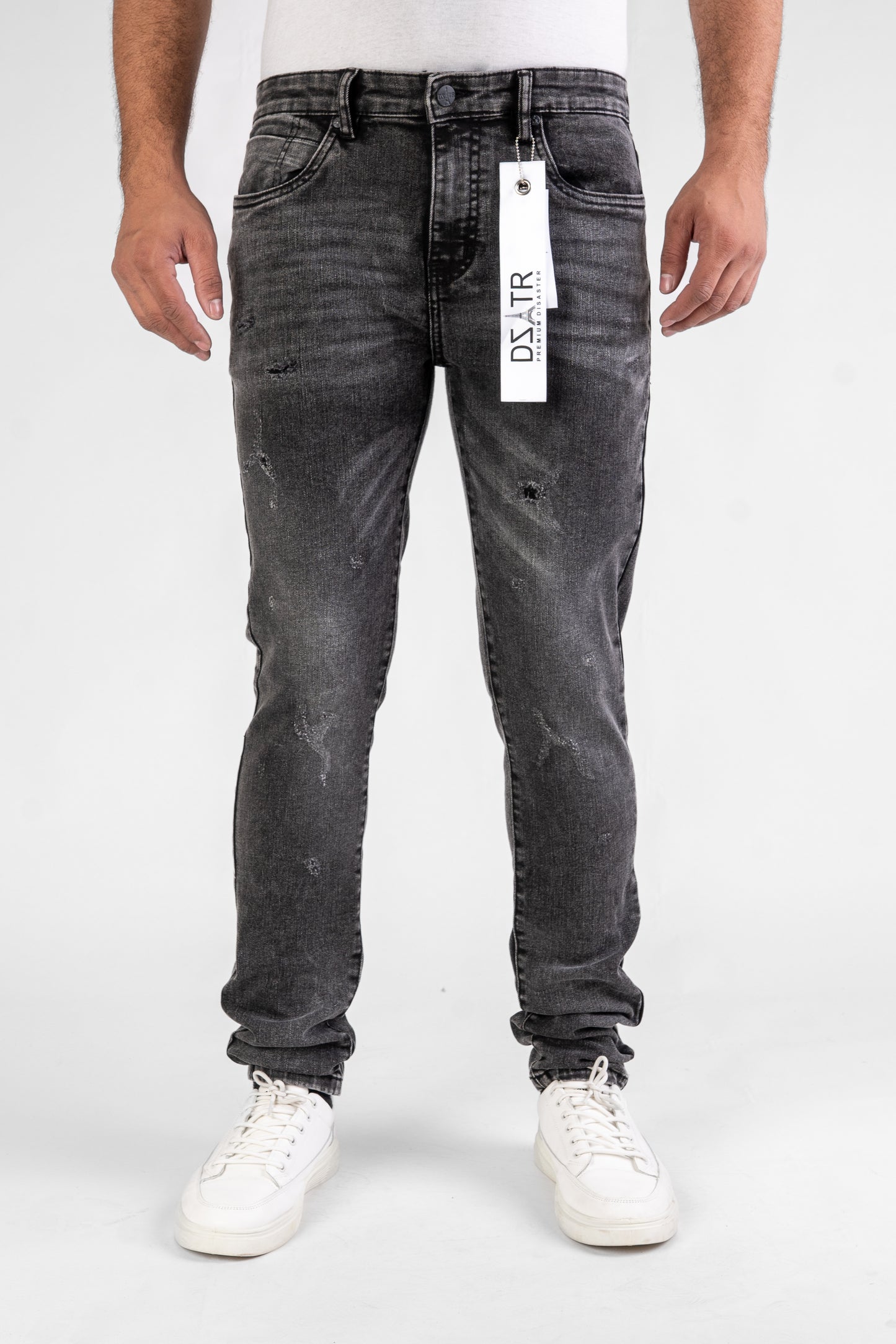MENS CLASSIC ULTRA STRETCH DENIM - BLACK DZTR-452