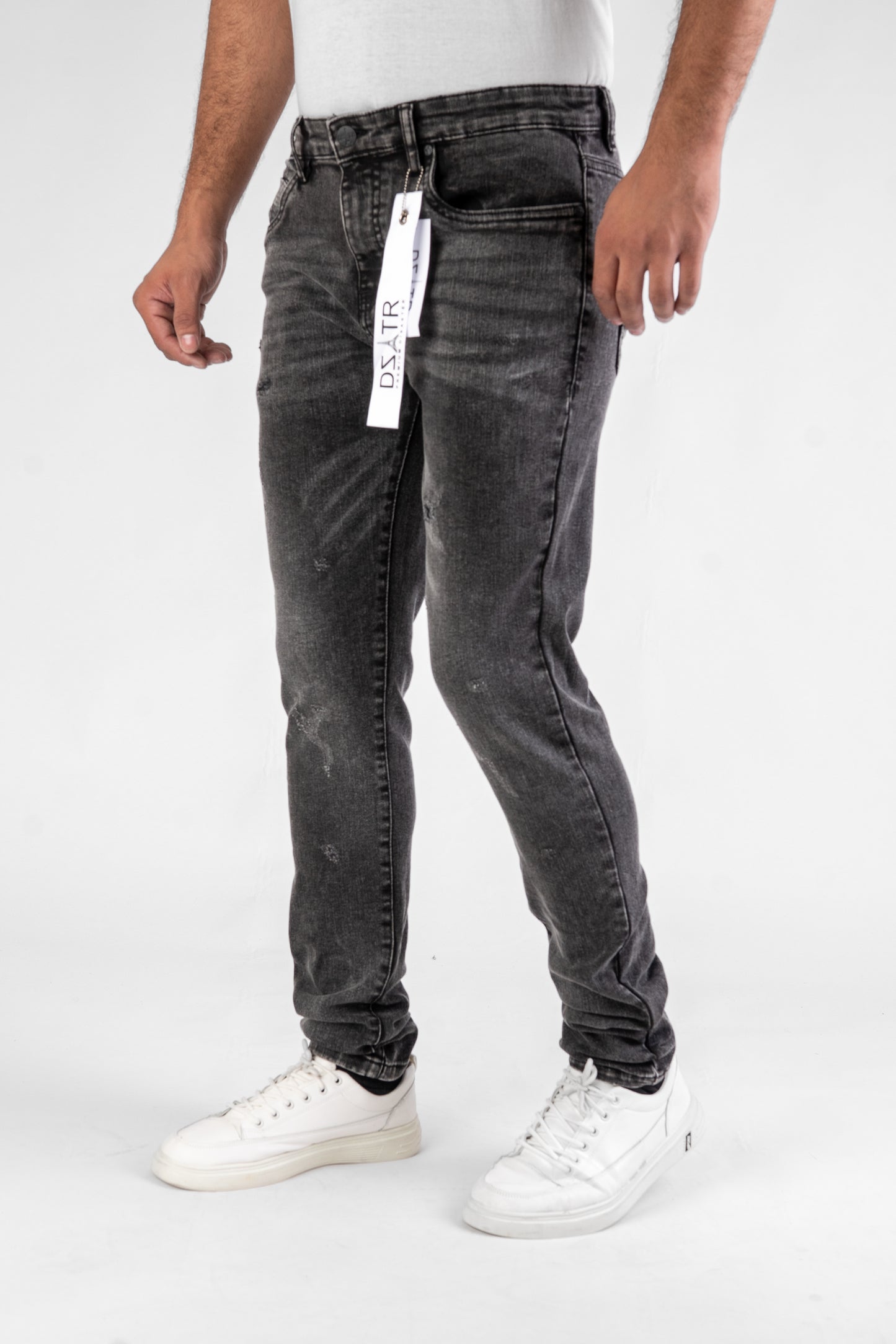 MENS CLASSIC ULTRA STRETCH DENIM - BLACK DZTR-452