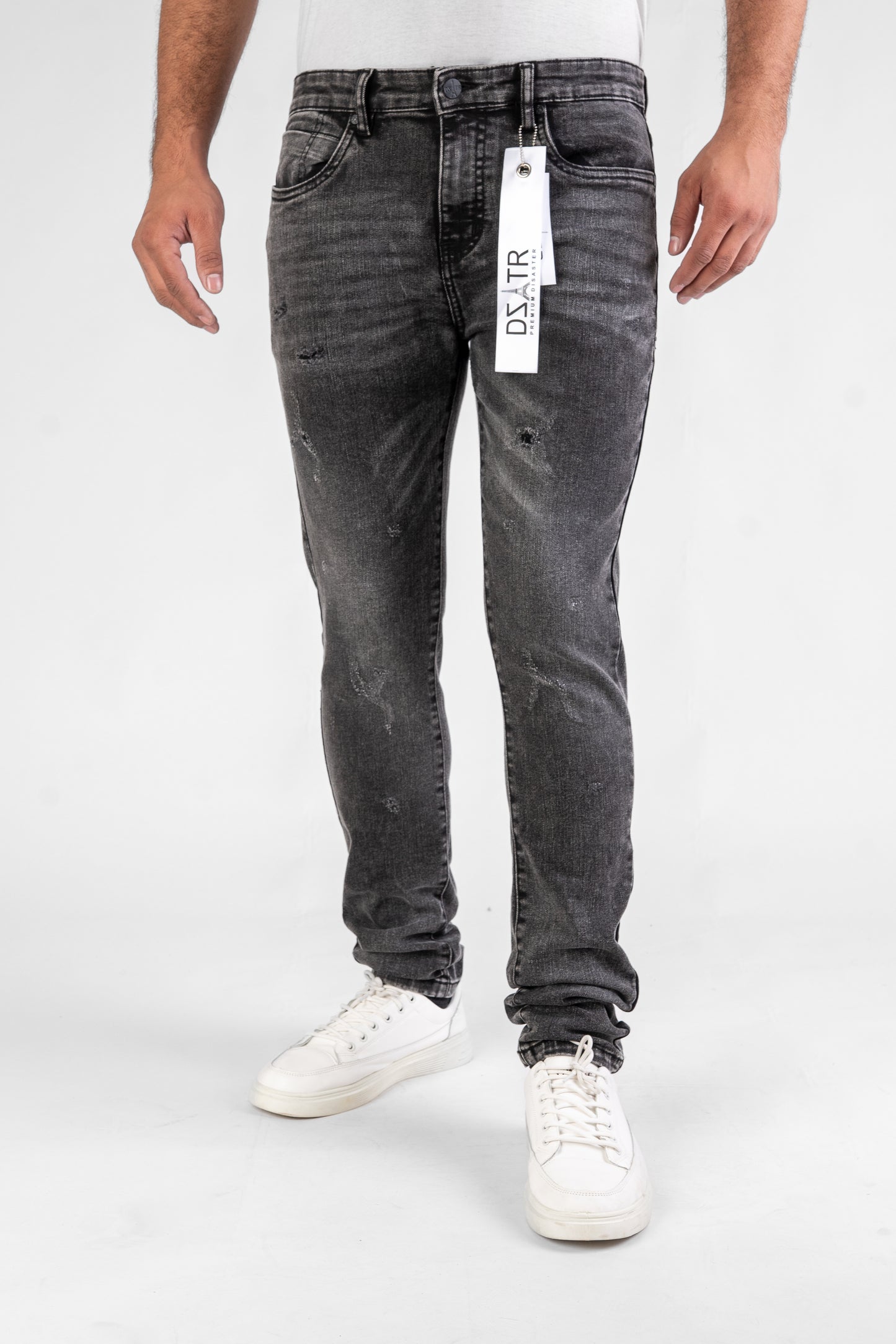 MENS CLASSIC ULTRA STRETCH DENIM - BLACK DZTR-452
