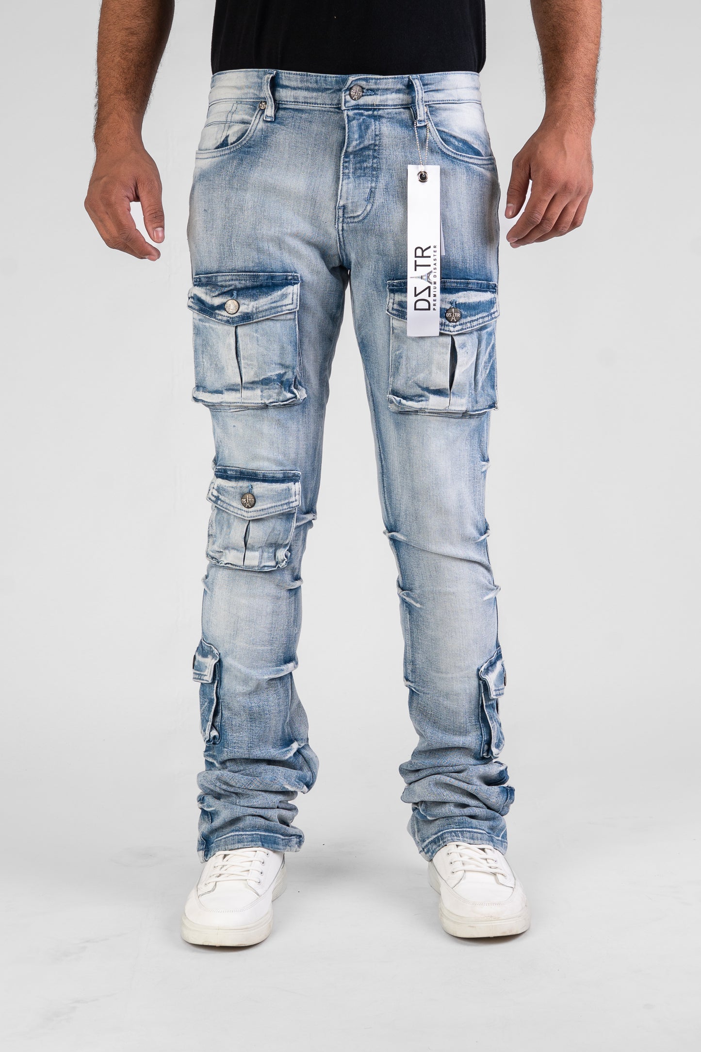 MENS CLASSIC ULTRA STRETCH DENIM - STACKED ICE DZTR-488