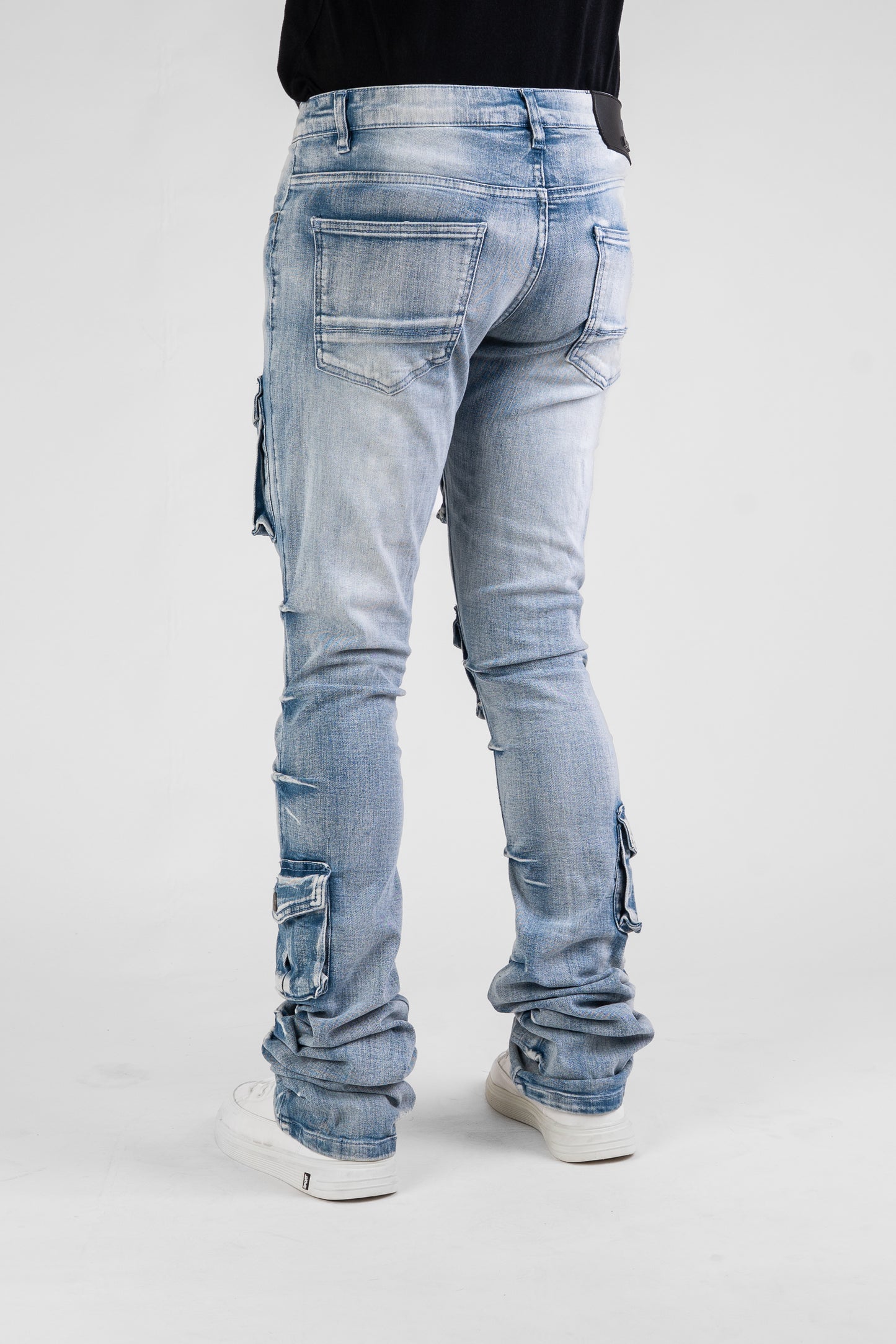 MENS CLASSIC ULTRA STRETCH DENIM - STACKED ICE DZTR-488
