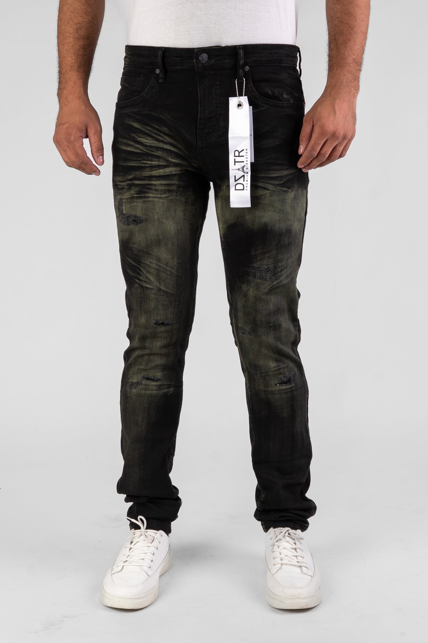 MENS CLASSIC ULTRA STRETCH DENIM -BLACK DZTR -480