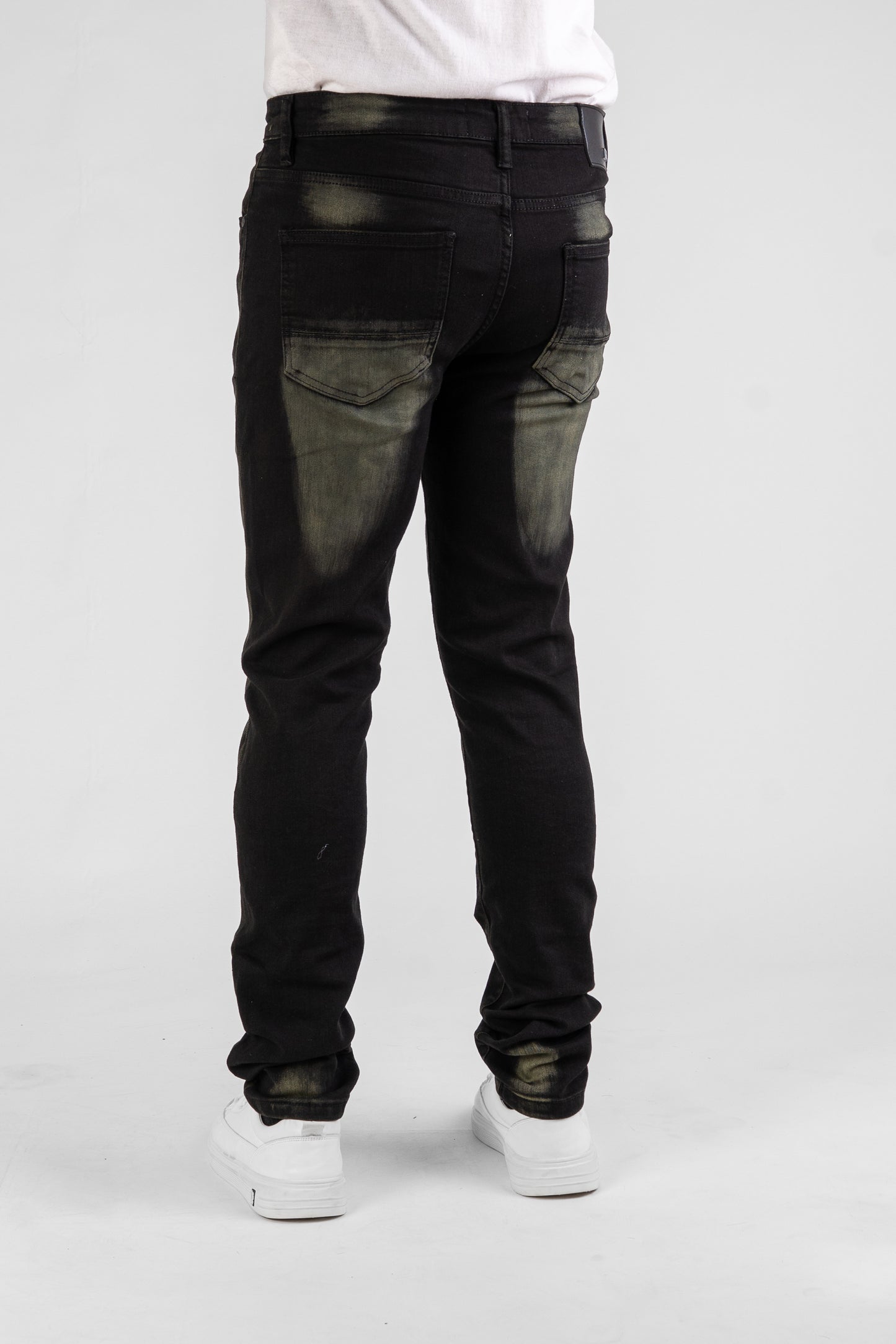 MENS CLASSIC ULTRA STRETCH DENIM -BLACK DZTR -480