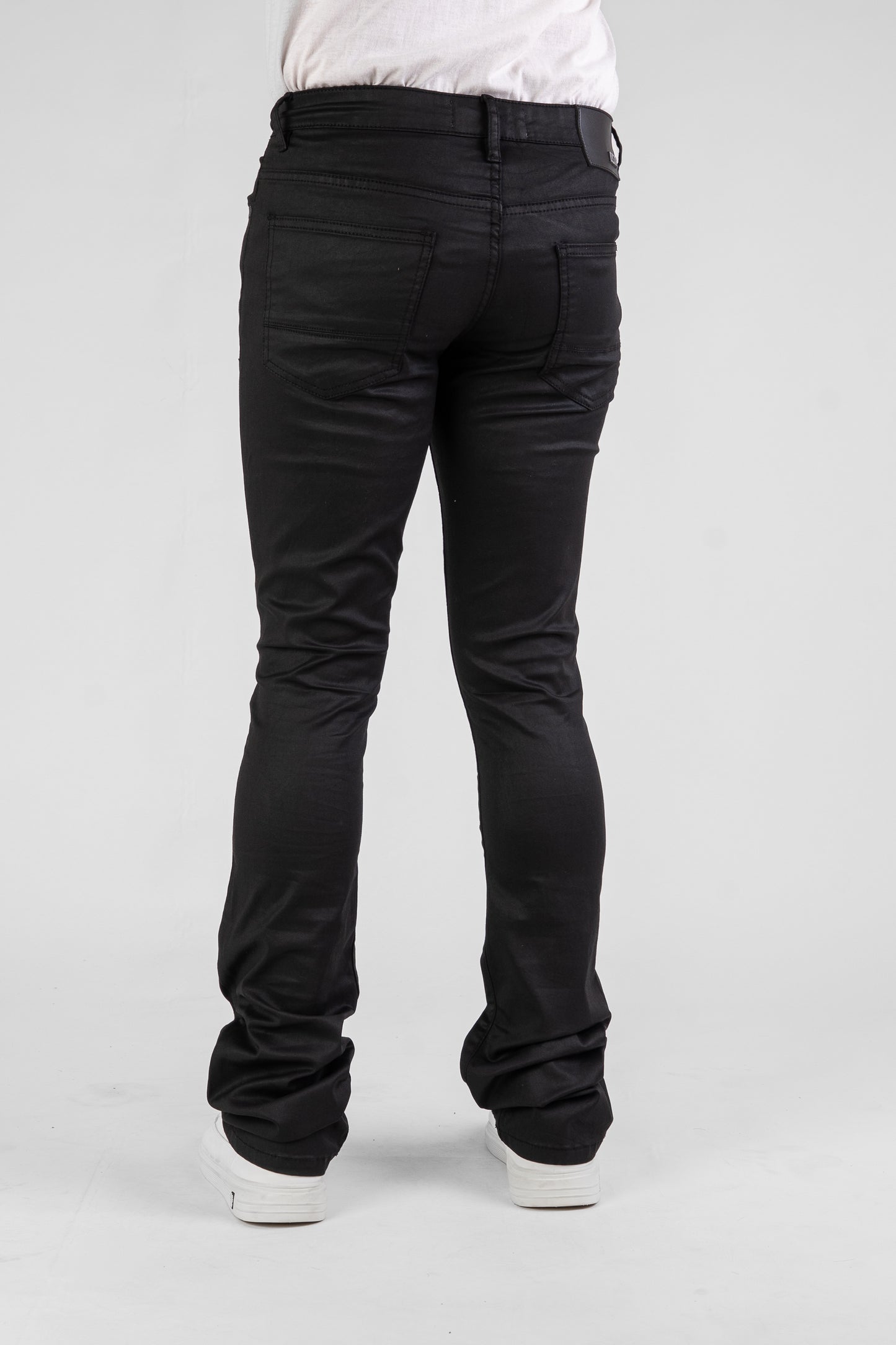 MENS CLASSIC ULTRA STRETCH DENIM - STACKED BLACK WAX DZTR-534