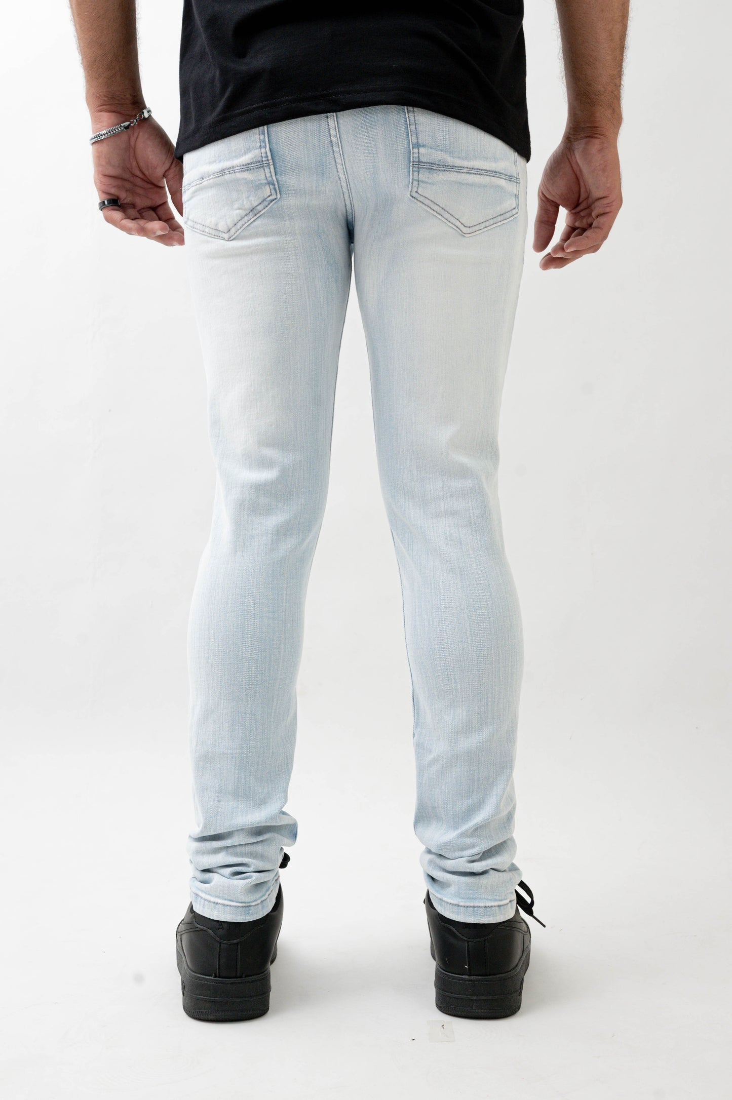 MENS SKINNY ULTRA STRETCH DENIM -WHITE DZTR -422