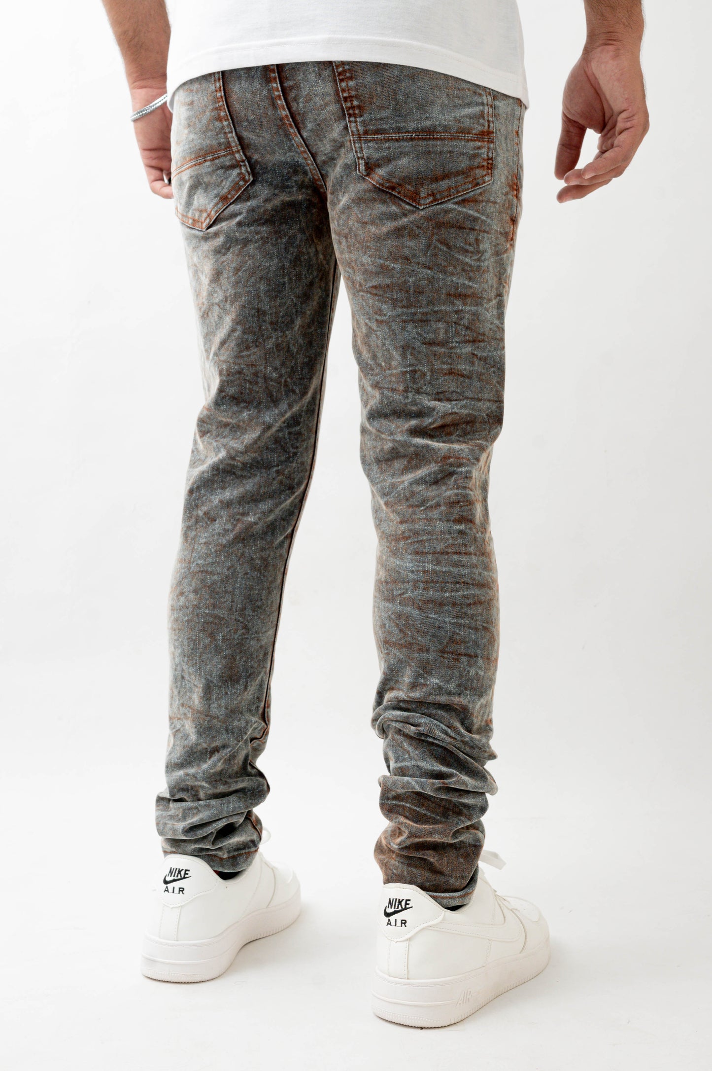 MENS SKINNY ULTRA STRETCH DENIM -GREY DZTR -553