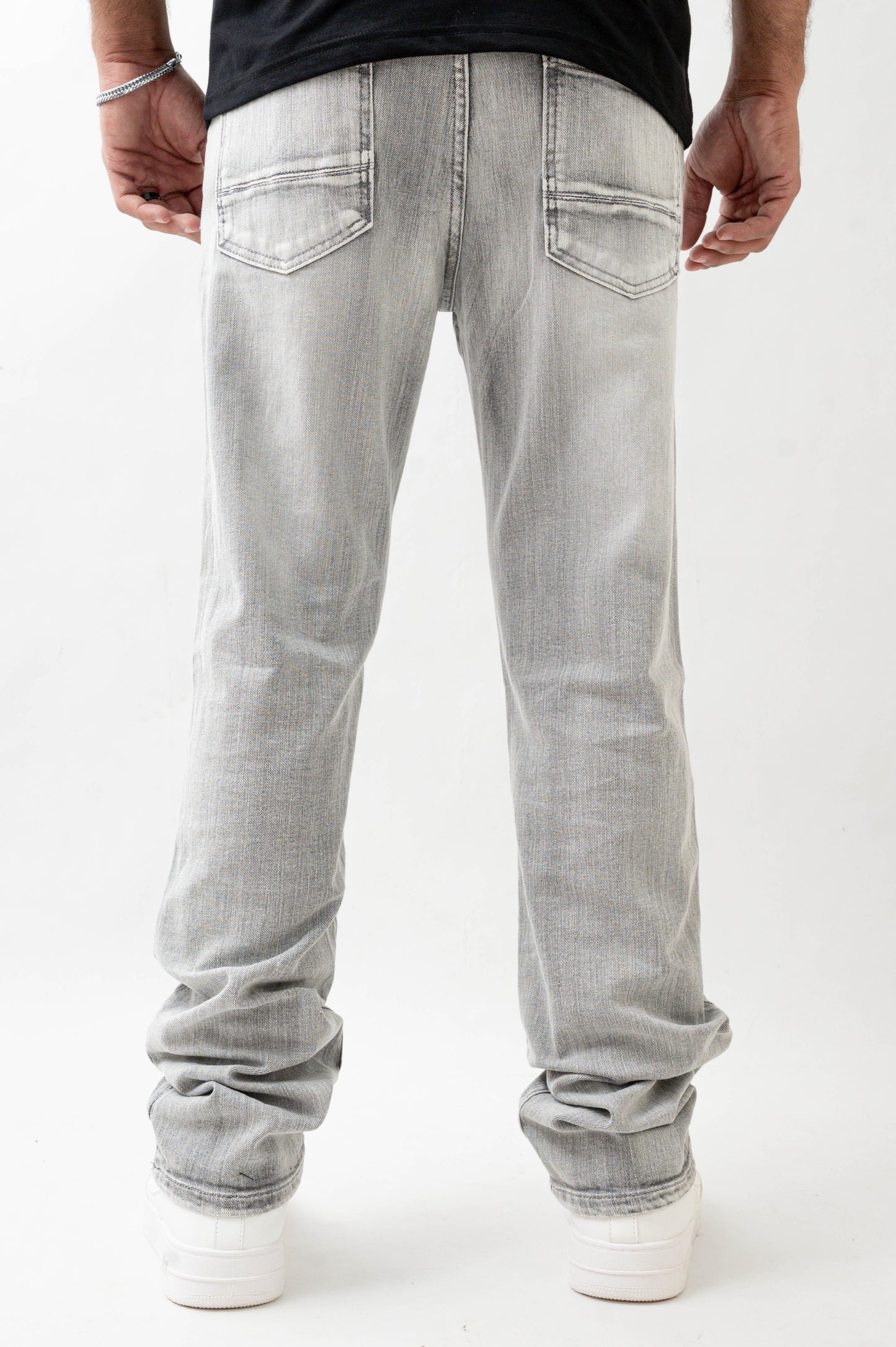 MENS STRAIGHT ULTRA STRETCH DENIM -GREY DZTR -550