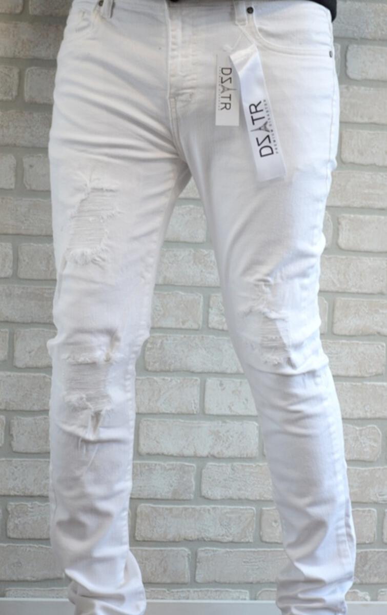 WHITE ULTRA STRETCH JEAN MENS (DZTR-284)