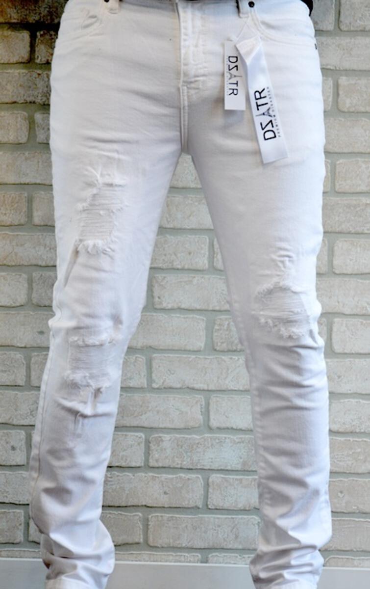 WHITE ULTRA STRETCH JEAN MENS (DZTR-284)