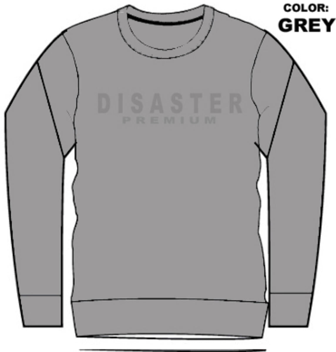 MENS CREW NECK - HEAVY GSM FLEECE CREW NECK (DZTR-DZTR-CREW)