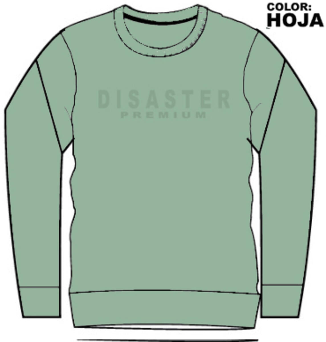 MENS CREW NECK - HEAVY GSM FLEECE CREW NECK (DZTR-DZTR-CREW)