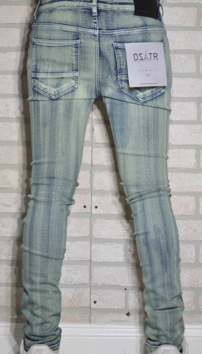 SUPER STRETCH DENIM - SKINNY- TINTED RIPPED (DZTR-245)