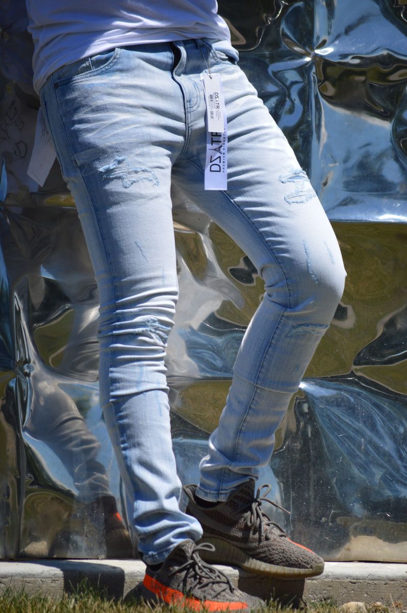 SUPER STRETCH DENIM - SLIM FIT - ICE BLUE (DZTR-278)