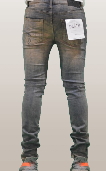 SUPER STRETCH DENIM - SLIM FIT - BROWN TAGPIN (DZTR-312)