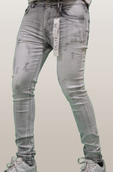 SUPER STRETCH DENIM - SLIM FIT - GREY SERENE (DZTR-286)