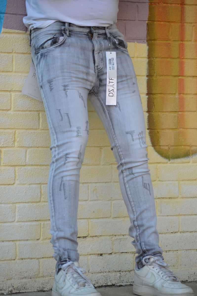 SUPER STRETCH DENIM - SLIM FIT - GREY SERENE (DZTR-286)