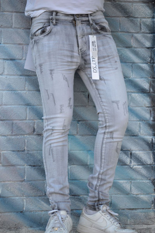 SUPER STRETCH DENIM - SLIM FIT - GREY SERENE (DZTR-286)