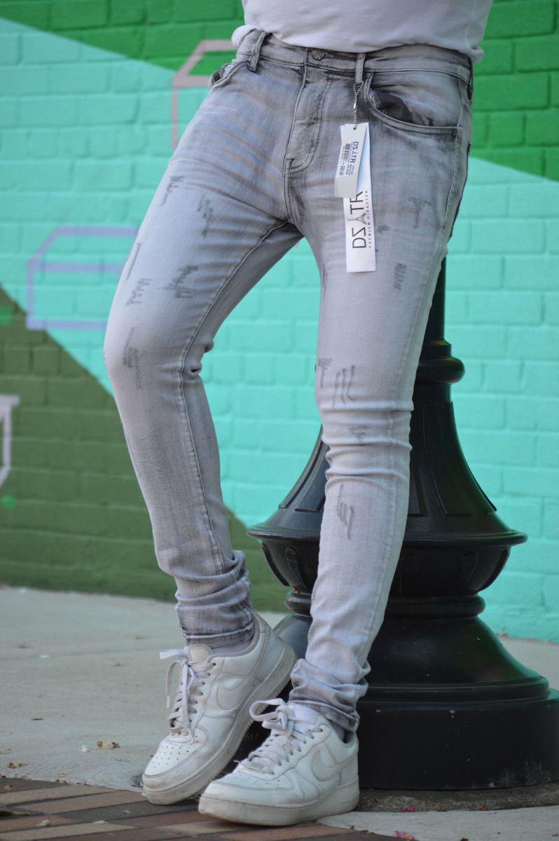 SUPER STRETCH DENIM - SLIM FIT - GREY SERENE (DZTR-286)