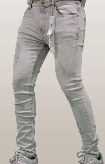 SUPER STRETCH DENIM - SLIM FIT - GREY ACID(DZTR-287)