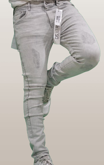 SUPER STRETCH DENIM - SLIM FIT - GREY ACID(DZTR-287)