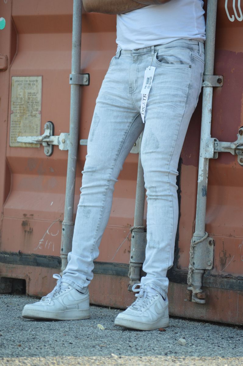 SUPER STRETCH DENIM - SLIM FIT - GREY ACID(DZTR-287)