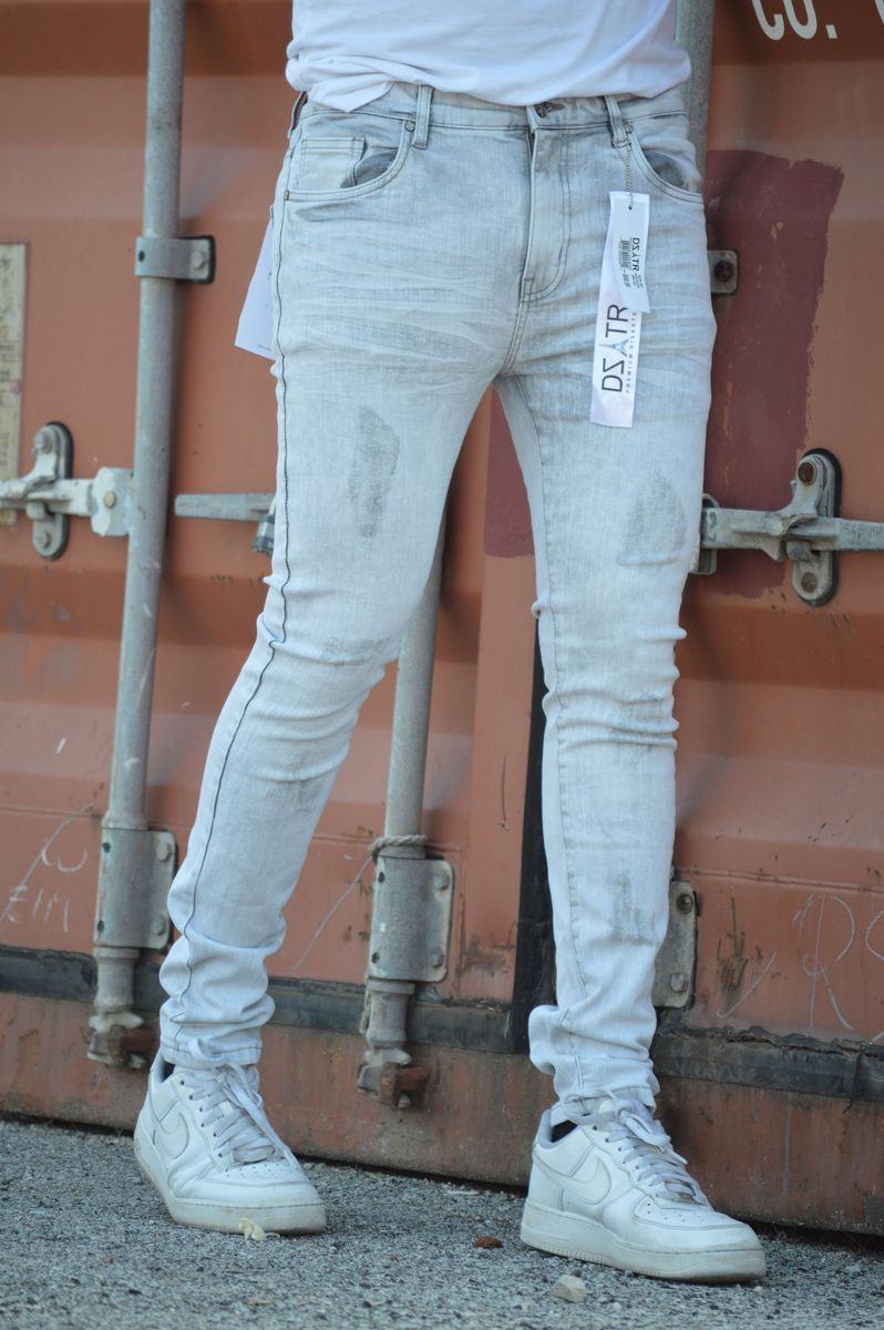 SUPER STRETCH DENIM - SLIM FIT - GREY ACID(DZTR-287)