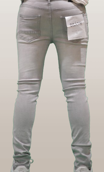 SUPER STRETCH DENIM - SLIM FIT - GREY BASIC(DZTR-289)