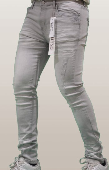 SUPER STRETCH DENIM - SLIM FIT - GREY BASIC(DZTR-289)