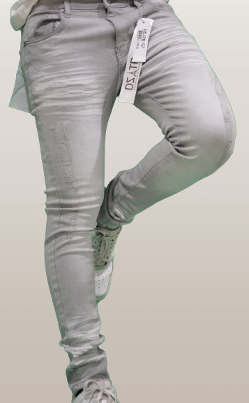 SUPER STRETCH DENIM - SLIM FIT - GREY BASIC(DZTR-289)