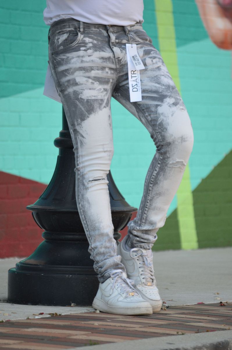 SUPER STRETCH DENIM - SLIM FIT - GREY POTASH(DZTR-290)