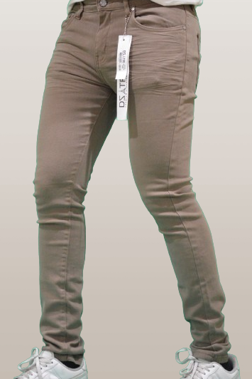 SUPER STRETCH DENIM - SLIM FIT - BROWN (DZTR-300)