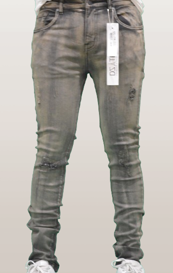 SUPER STRETCH DENIM - SLIM FIT - BLACK MARBLE (DZTR-328)