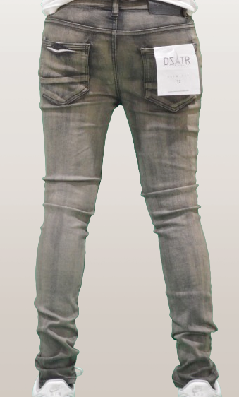 SUPER STRETCH DENIM - SLIM FIT - BLACK MARBLE (DZTR-328)