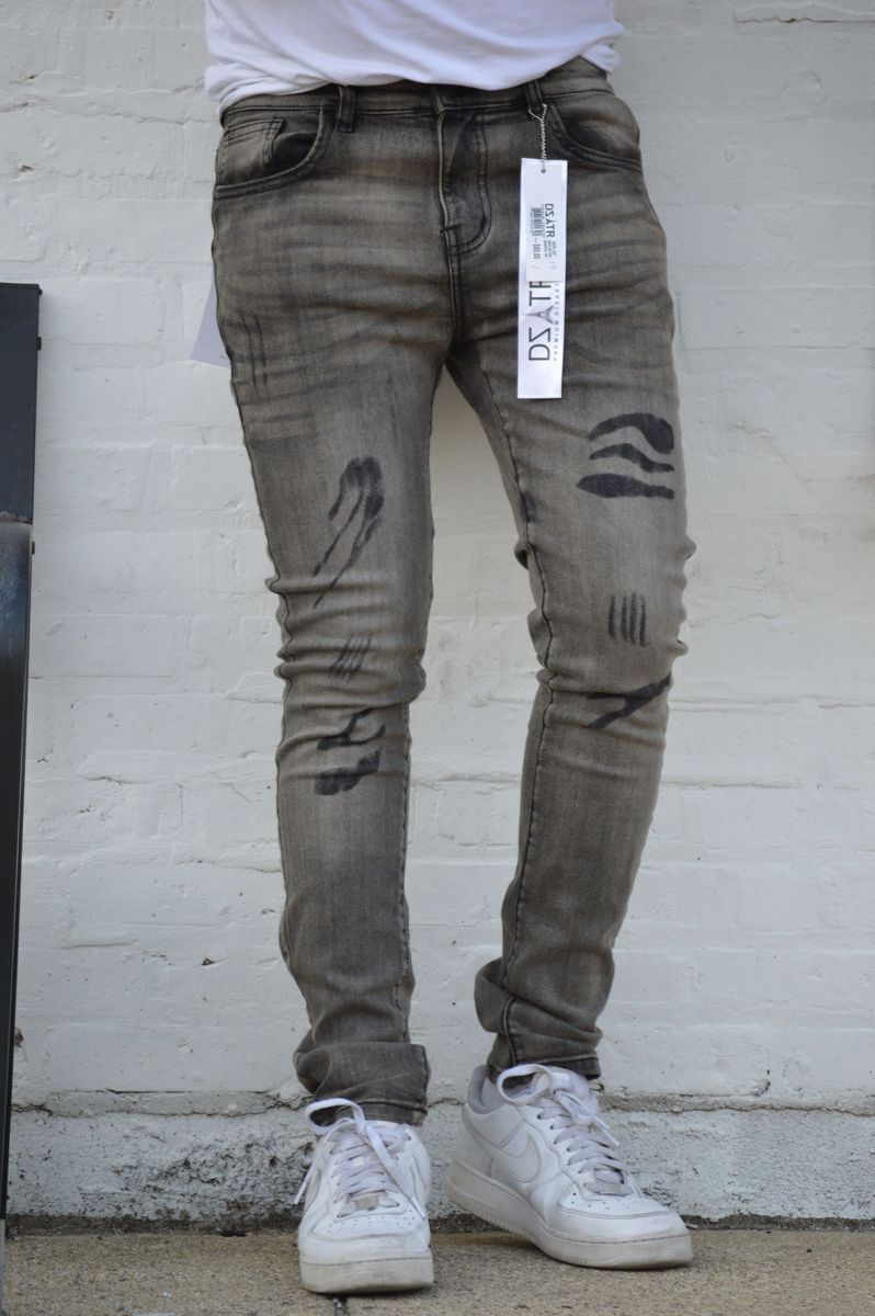 SUPER STRETCH DENIM - SLIM FIT - CHARCOAL TINT (DZTR-337)