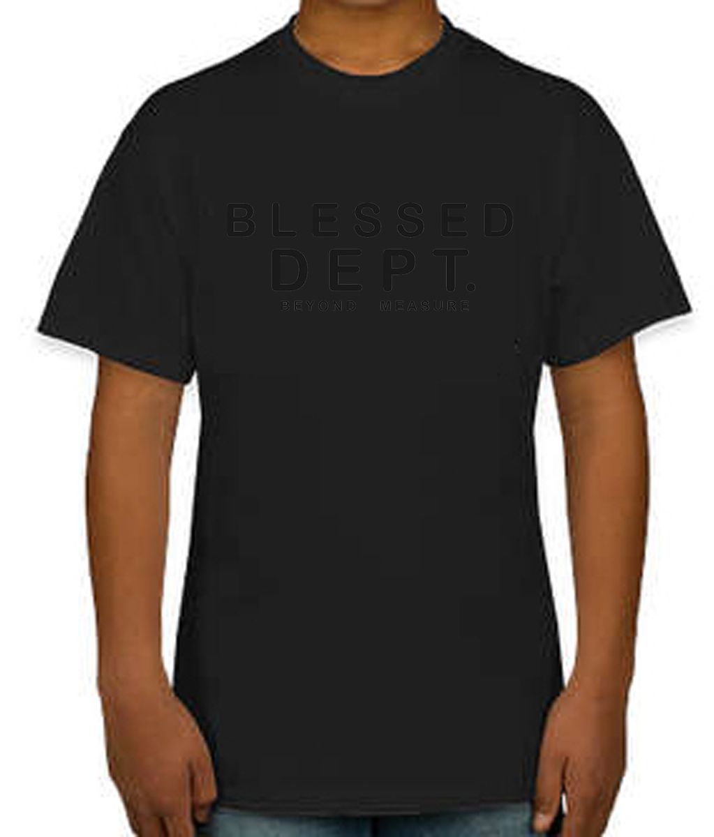 KIDS TEE - BLESSED BLACK (Juniors)