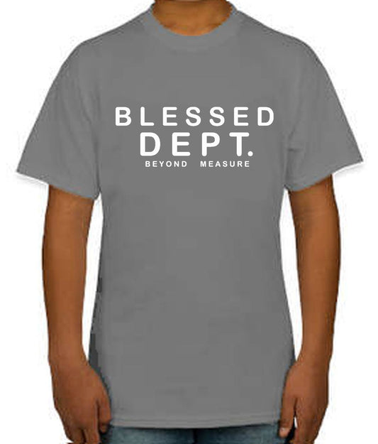 KIDS TEE - BLESSED WHT (Juniors)