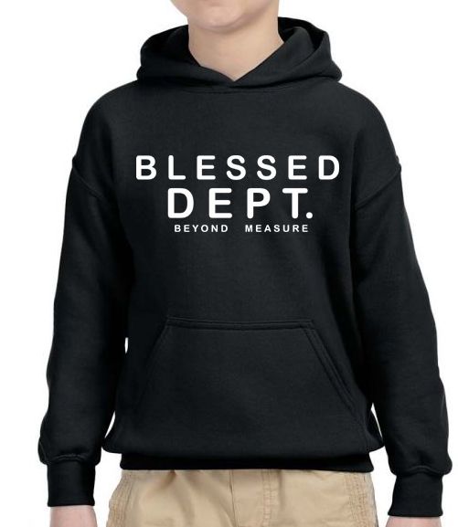 KIDS HOODIE - BLESSED WHT (Juniors)