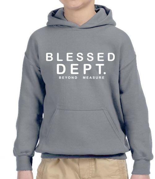 KIDS HOODIE - BLESSED WHT (Juniors)