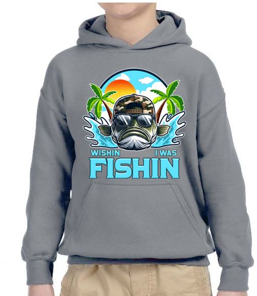 KIDS HOODIE - FISHIN (Juniors)