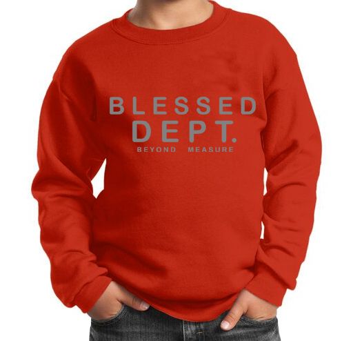 KIDS CREWNECK - BLESSED GREY (Juniors)