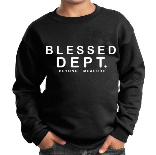 KIDS CREWNECK - BLESSED WHT (Juniors)