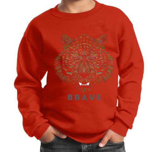 KIDS CREWNECK - BRAVE (Toddlers)